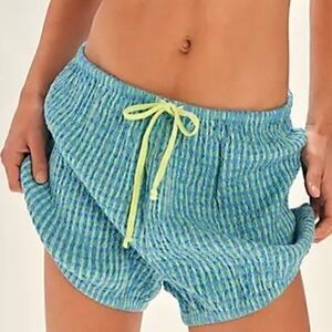 NWOT Free People Free-est Sofia Plaid Bloomer shorts